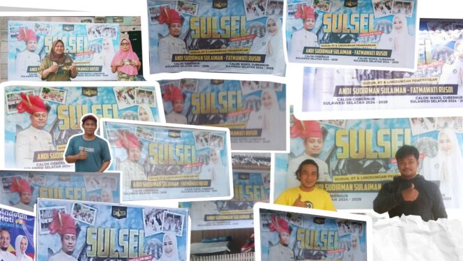 
					Tim Dozer, relawan pemenangan pasangan cagub Andi Sudirman Sulaiman dan cawagub Fatmawati Rusdi (Andalan Hati), telah memasang spanduk Andalan Hati di 3.059 desa/kelurahan di seluruh Sulsel.

Dok.ist