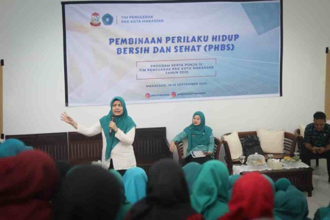 
					TP PKK Kota Makassar Cetak Agen Perubahan Wujudkan Kota Bersih dan Sehat