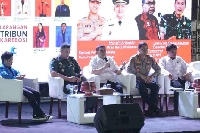 
					Dialog Demokrasi di Karebosi: Pemkot Makassar, Cipayung Plus, TNI-Polri Satukan Komitmen Merawat Kebebasan Berbasis HAM