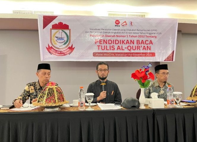 
					DPRD Makassar Dorong Generasi Qurani Lewat Sosperda Baca Tulis Al-Qur’an