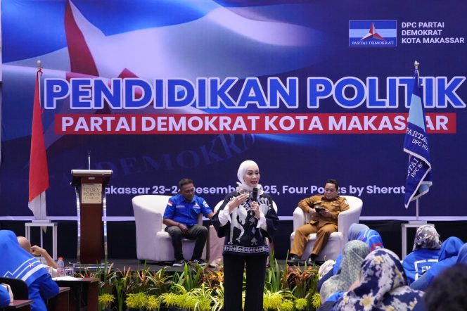 
					DPC Partai Demokrat Makassar Perkuat Militansi Kader Lewat Pendidikan Politik 2025