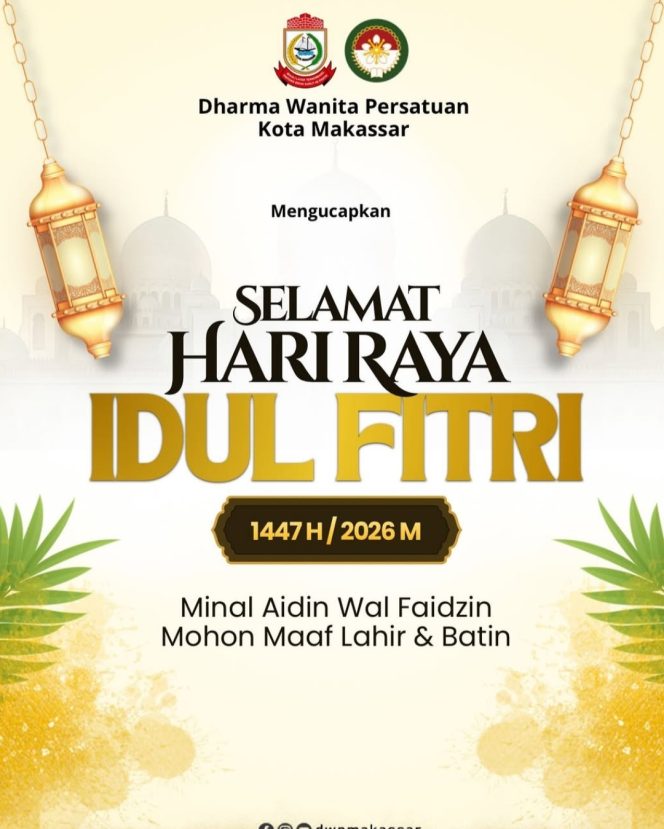 
					DWP Kota Makassar Ajak Perkuat Silaturahmi dan Semangat Kebersamaan di Hari Raya Idulfitri 1447 H