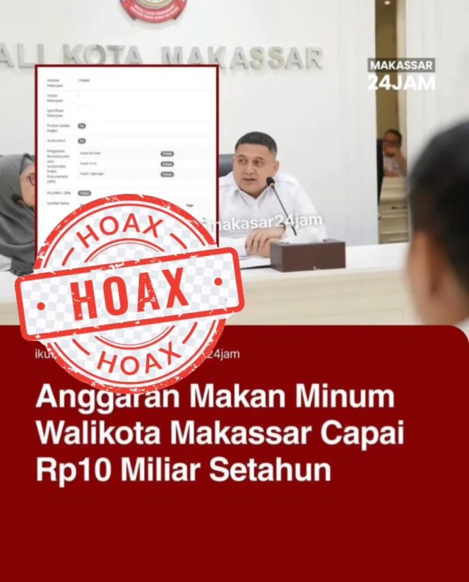 
					Pemkot Makassar Bantah Hoaks Anggaran Rp10 Miliar untuk Makan Minum Wali Kota