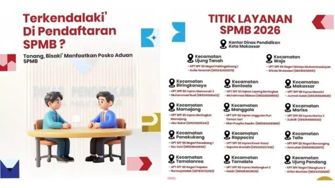 
					Kadisdik Makassar Pastikan Tak Ada Siswa Gagal Daftar, Posko Aduan SPMB Dibuka di Seluruh Kecamatan