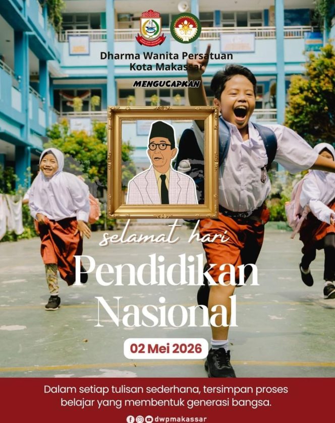 
					DWP Kota Makassar Gaungkan Semangat Hardiknas 2026, Pendidikan Kunci Kemajuan Bangsa