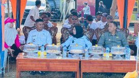 Bupati Sinjai bersama jajaran forkopimda menghadiri prosesi pembukaan Turnamen Samaenre Cup I.