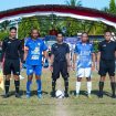 Wasit bersama Kapten Mallowa FC dan LA Cinrana FC sebelum pertandingan Samaenre Cup I di Lapangan Lappadata, Kelurahan Samaenre, Kecamatan Sinjai Tengah, Kamis (20/8/2026)