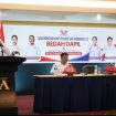 Sekjen DPP Partai Perindo Dr H Ferry Kurnia Rizkiyansyah, M.Si. saat membuka Workshop Partai Perindo “Bedah Dapil, Persiapan Verpol dan TOT KTA Offline” di Hotel Grand Asia Makassar, Selasa (15/9/2026). Dok. Ist